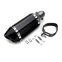Nuovo silenziatore per moto da cross ATV universale nero da 310 mm con DB killer 38-51 mm