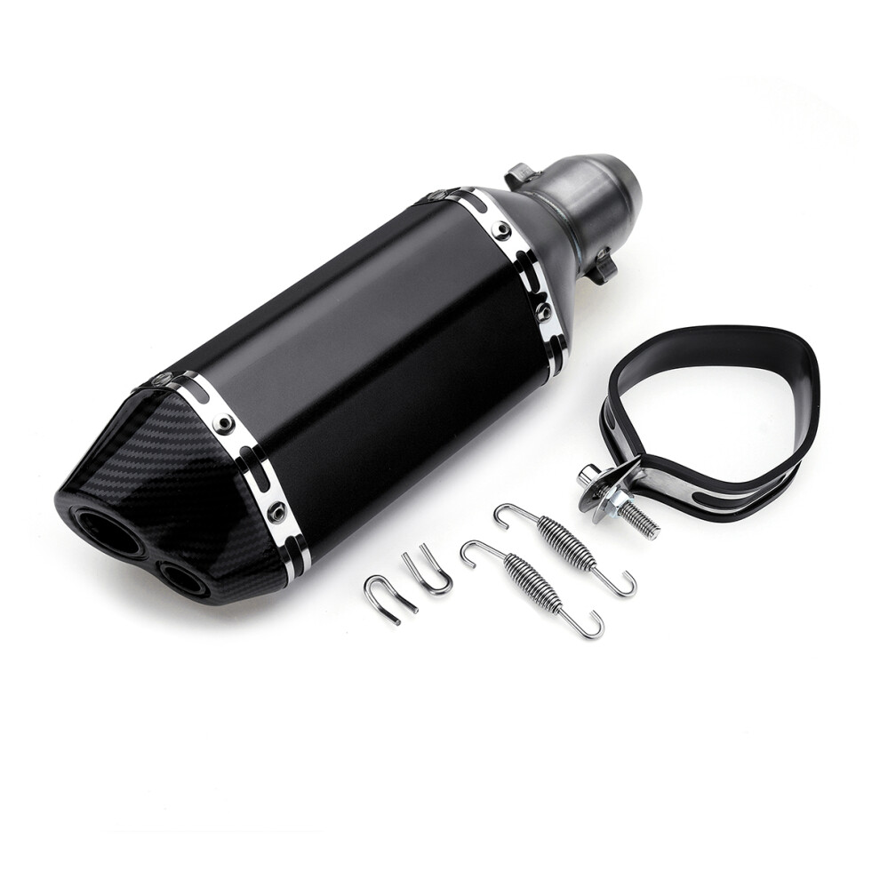 New 310Mm Universal Motorcycle Dirt Bike Atv Exhaust Muffler Pipe Db Killer 38-51Mm Black 762179092407