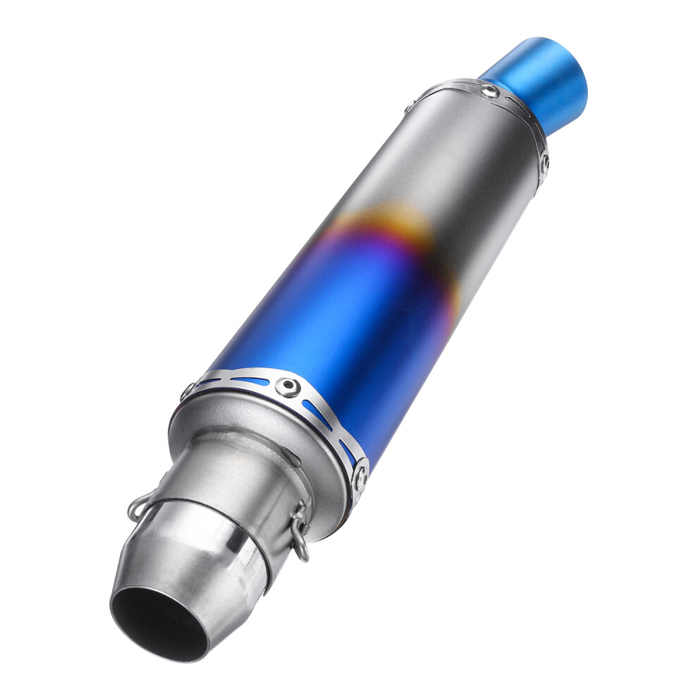 New 38-51Mm Universal Motorcycle Exhaust Muffler Pipe Stainless Steel Tail Tube 762179093084