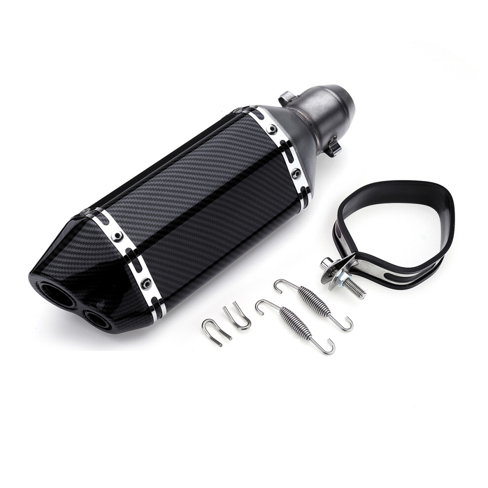 New 310Mm Carbon Universal Motorcycle Dirt Bike Atv Exhaust Muffler Pipe Db Killer 38-51Mm 762179092995