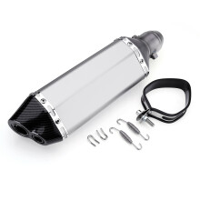 Nuovo silenziatore per moto da cross ATV 370mm universale + DB Killer 38-51mm