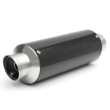 Nuovo silenziatore da corsa per moto in fibra di carbonio da 51 mm