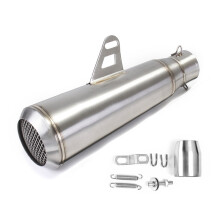 Nuovo tubo silenziatore in acciaio inossidabile da 38mm-51mm per moto Honda/Yamaha/Suzuki/Kawasaki