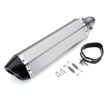 Nuovo silenziatore per moto da cross ATV 470mm lucido con tubo di scarico DB Killer 38-51mm