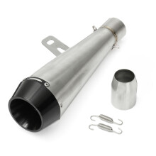Uusi 38-51 mm universaali moottoripyörän ruostumattomasta teräksestä valmistettu pakoputken päästöputki Honda/Kawasaki/Yamaha