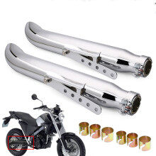 Uusi 2X yleismaailmallinen moottoripyörän pakoputken pää retro vintage takaputki putki Exhause Bobberit
