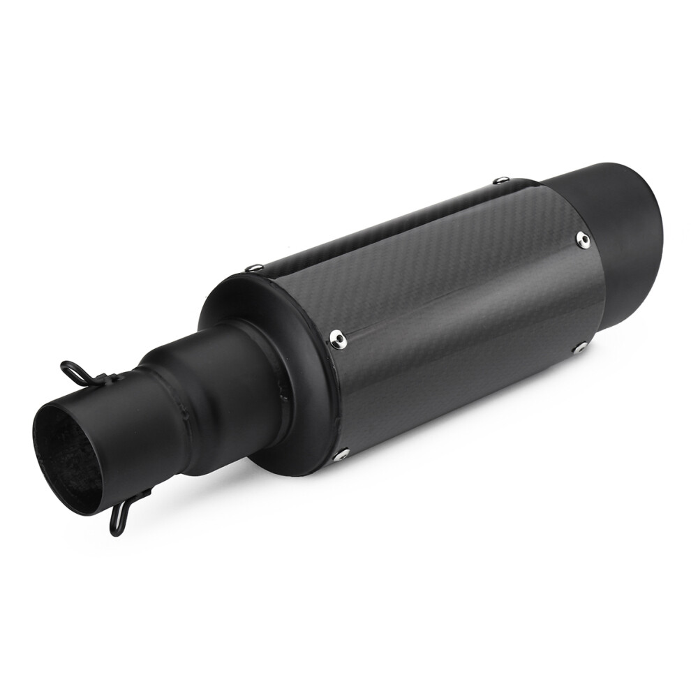 38-51Mm Carbon Fiber Exhaust Muffler Pipe With Silencer For Motorcycle Street Sport Bike 709466945497