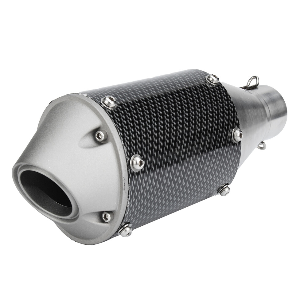 38-51Mm Universal Stainless Steel Motorcycle Carbon Fiber Tail Exhaust Pipe 621719067216