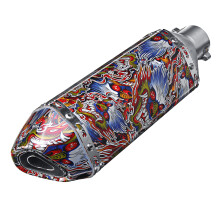 38-51mm Marmitta in Acciaio Inossidabile per Moto con Silenziatore Universale