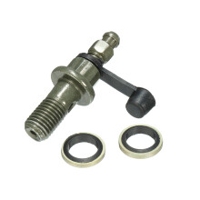 Nieuwe M10x1. 25 mm Motorfiets Remklauw Ontluchtingsschroef Banjo Bout Nippel + Stofkap