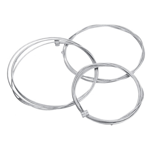 New Universal Motorcycle Clutch Brake Throttle Cable Set Replacement Kit 1