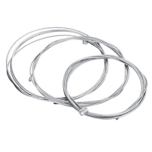 New Universal Motorcycle Clutch Brake Throttle Cable Set Replacement Kit 2