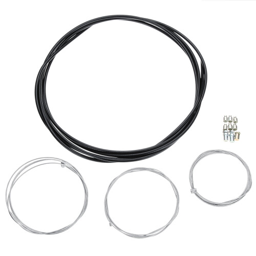 New Universal Motorcycle Clutch Brake Throttle Cable Set Replacement Kit