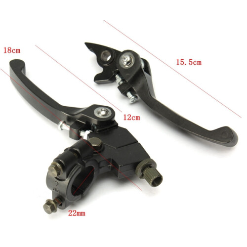 Novo Par de Manete de Embraiagem e Travão de 7/8 polegadas (22mm) para Bicicleta de Terra Pit de 125cc e 140cc 1