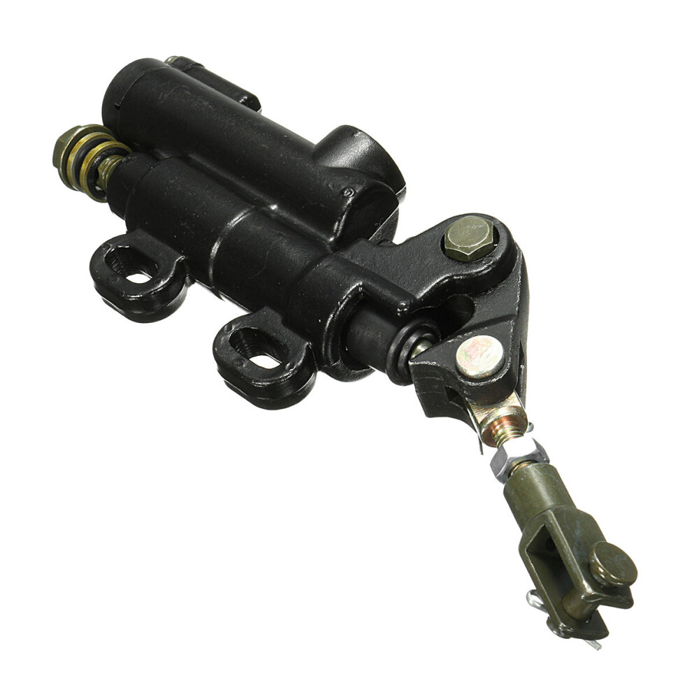 Rear Brake Master Cylinder Universal For Motorcycle Scooter Pit Dirt Bike Atv Black 762179055037