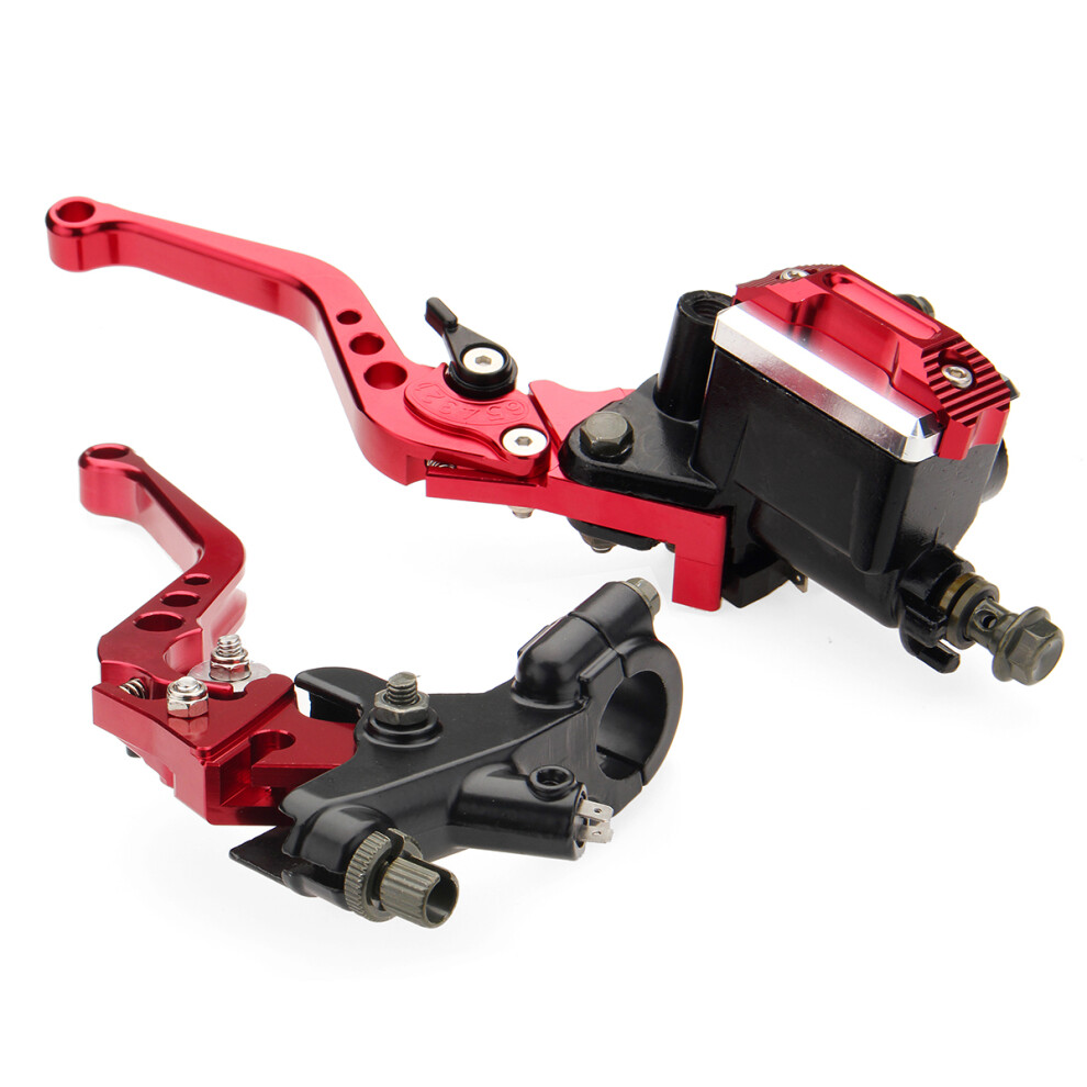 New 7/8 Inch 22Mm Motorcycle Brake Master Cylinder Hydraulic Pump Clutch Reservoir Handlebar Lever Universal 762179084273