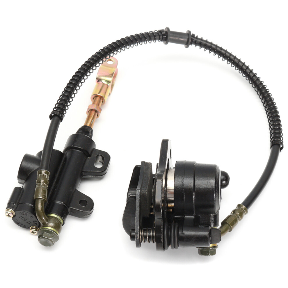 New Hydraulic Rear Disc Brake Caliper For 110Cc 125Cc Pit Pro Quad Dirt Bike Atv Black 762179088448