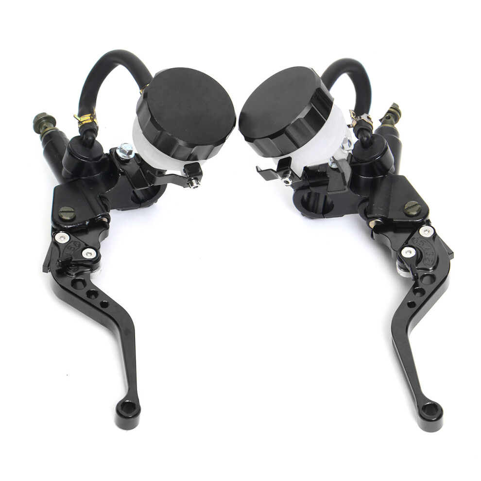 New 7/8Inch Motorcycle Hydraulic Brake Clutch Master Cylinder Lever Reservoir 762179088431
