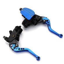Nuevo cilindro maestro de freno y embrague de motocicleta CNC universal de 22 mm 800CC 19 mm con palancas y abrazadera para barra