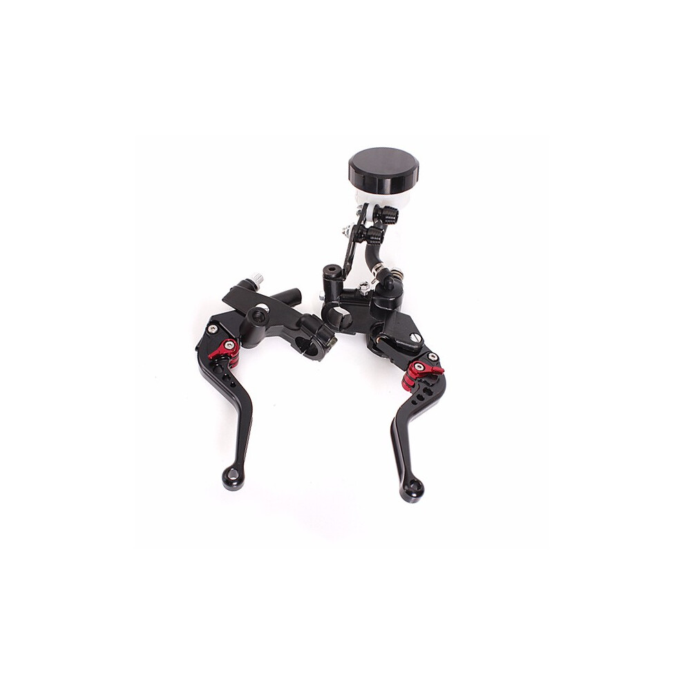 Cnc Universal Motorcycle Left Or Right Brake Clutch Lever Master Cylinder Black 696244747025