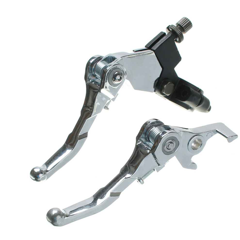 Folding Snap Brake Grip Lever Clutch Alloy For 110Cc 125Cc 140Cc Pit Bike 712319908303
