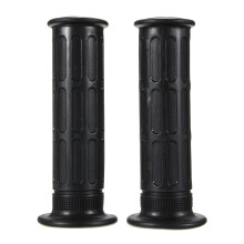 Neue Paar 22 mm 7/8 Zoll Lenkerhandgriffe schwarz Gummi Universal-Motorrad
