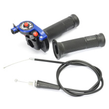 Uusi 22 mm 7/8 tuuman kiertokytkin kaapelilla sininen 125cc 140cc 150cc motocrosspyörä