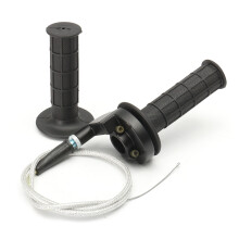 Neue 7/8 Zoll 22 mm Lenkerhandgriffe mit Gaszug für Motorräder Universal