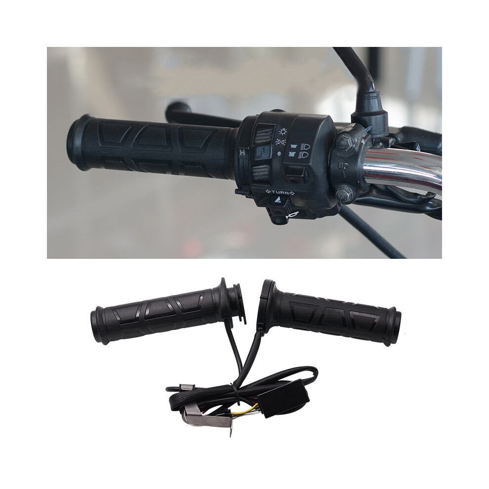 New 22Mm 7/8 Inch Electric Hot Heated Handlebar Grip 4 Gear Temperature Adjust Motorcycle Atv Warmer 762179060949