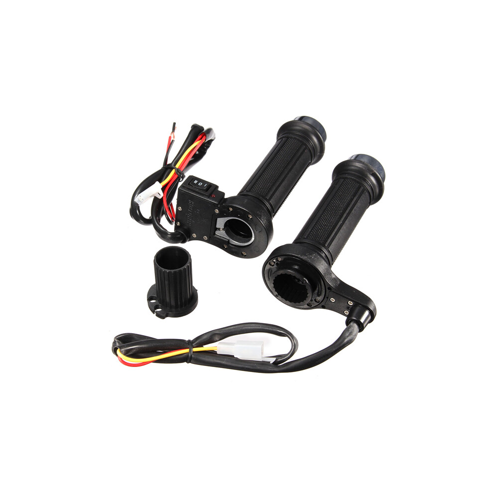 New Motorcycle 7/8Inch 22Mm Heated Handlebar Grip Warm Universal 3 Gears Black 762179064268