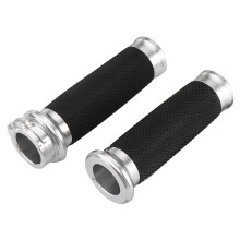 Neue 1 Zoll 25 mm Motorradlenker-Handgriff für Harley Davidson Touring Sportster XL883 Dyna für Honda/Suzuki/Yamaha/Kawasaki Schwarz