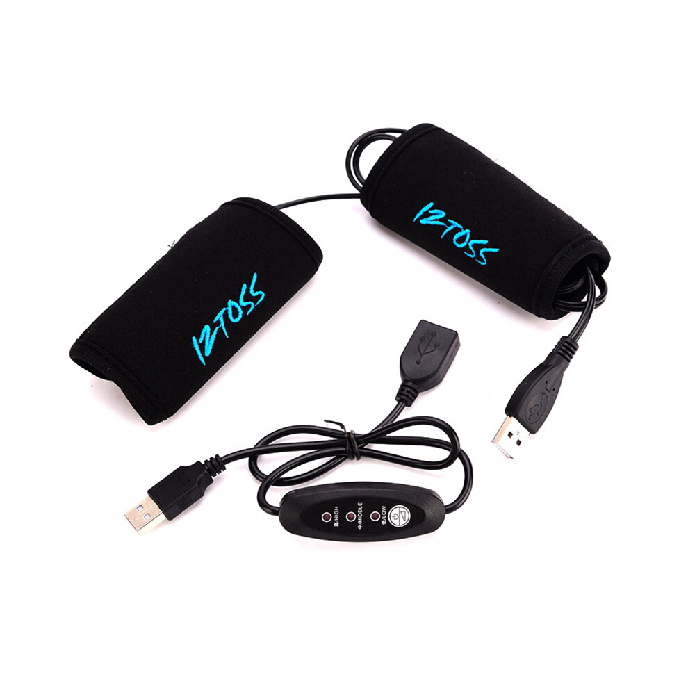 New Pair Usb Electric Heated Temperature Control Warm Cover Warmer Grip For Motorcycle Scooter Bicycle Motocross Handle Handlebar 762179067887