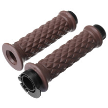 Neue 7/8 Zoll 22 mm Motorrad Gummi Lenker Handgriff für Cafe Racer Bobber Clubman