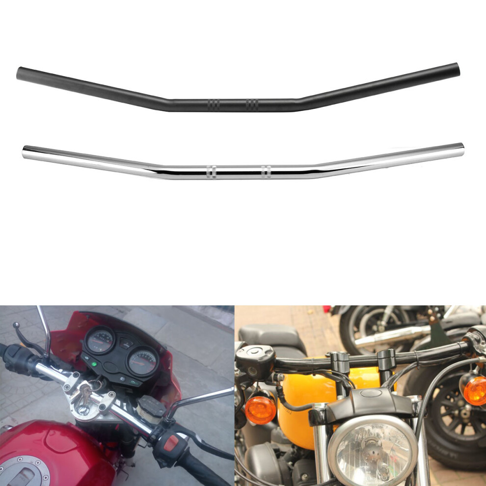 New 7/8Inch 22Mm Motorcycle Drag Straight Handlebar For Suzuki Honda Cg125 Gn125 Jh70 Black 762179072744