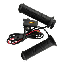 Neue 7/8 Zoll 22 mm Elektrische Heizgriff LED-Anzeiger Heizungen 5-Gang Temperaturregelung Motorradlenker Universal