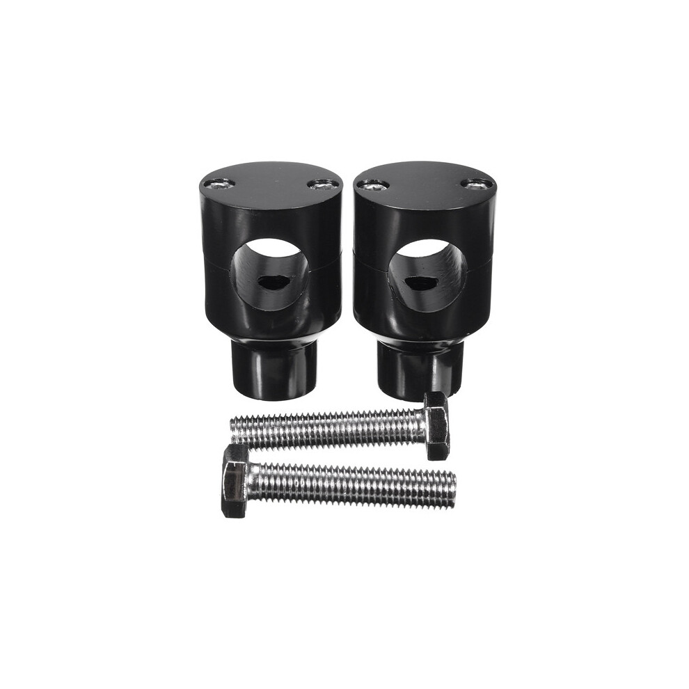 New 25Mm Motorcycle Billet-Handlebar Holder Risers For Harley Davidson Black 762179081470