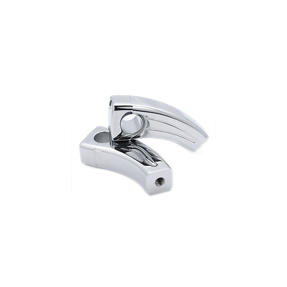 New 1 Inch Chrome Handlebar Risers For Harley Honda Yamaha Suzuki Kawasaki 762179085034
