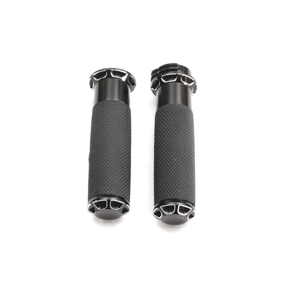 New 1Inch 25Mm Motorcycle Handlebar Hand Grips For Harley Touring 08-15 Light 762179076452