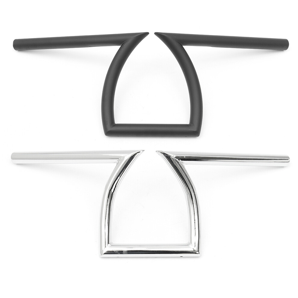 New 25Mm 1Inch Motorcycle Drag Pull Back Handlebar Z-Bar For Harley Chopper Bobber Black 762179090472