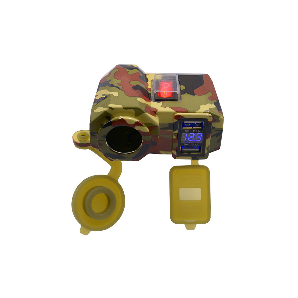 4.2A 12V Motorcycle Mobile Phone Charger Waterproof Usb Power Socket 611393404230