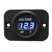 Neues 12 V-24 V wasserdichtes LED-Voltmeter Spannungsmesser für Motorrad Auto Boot Marine