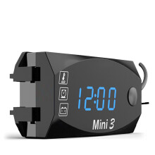 Nieuwe BSDDP 6V - 30V 12V 24V 3 in 1 Digitale LED Display Voltmeter Waterdicht Multifunctionele Universele Motorfiets Thermometer Tijdmeter Meter M