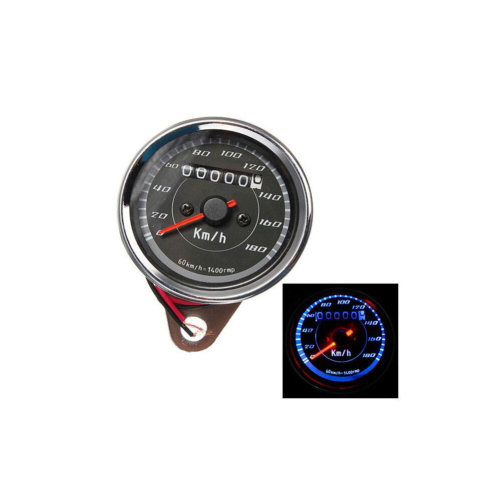 Motorcycle Odometer Speedometer Gauge Meter Dual Color Led Backlight 762179049340