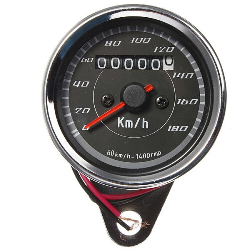 Motorcycle Odometer Speedometer Gauge Meter Dual Color LED Backlight 1