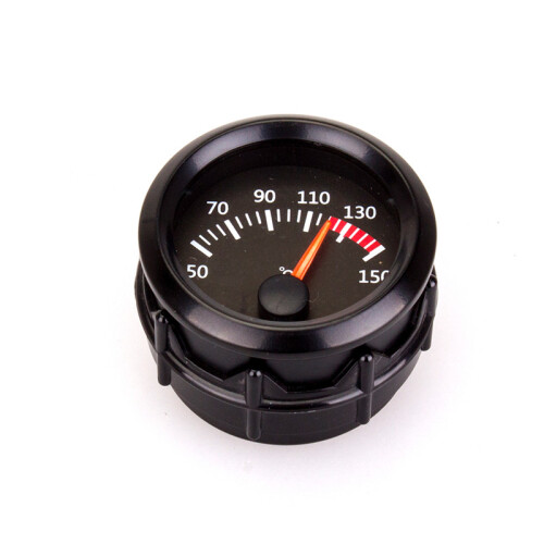 Novo Medidor de Temperatura de Óleo 12V para Veículos Carcaça Preta 2 Polegadas 52mm 1