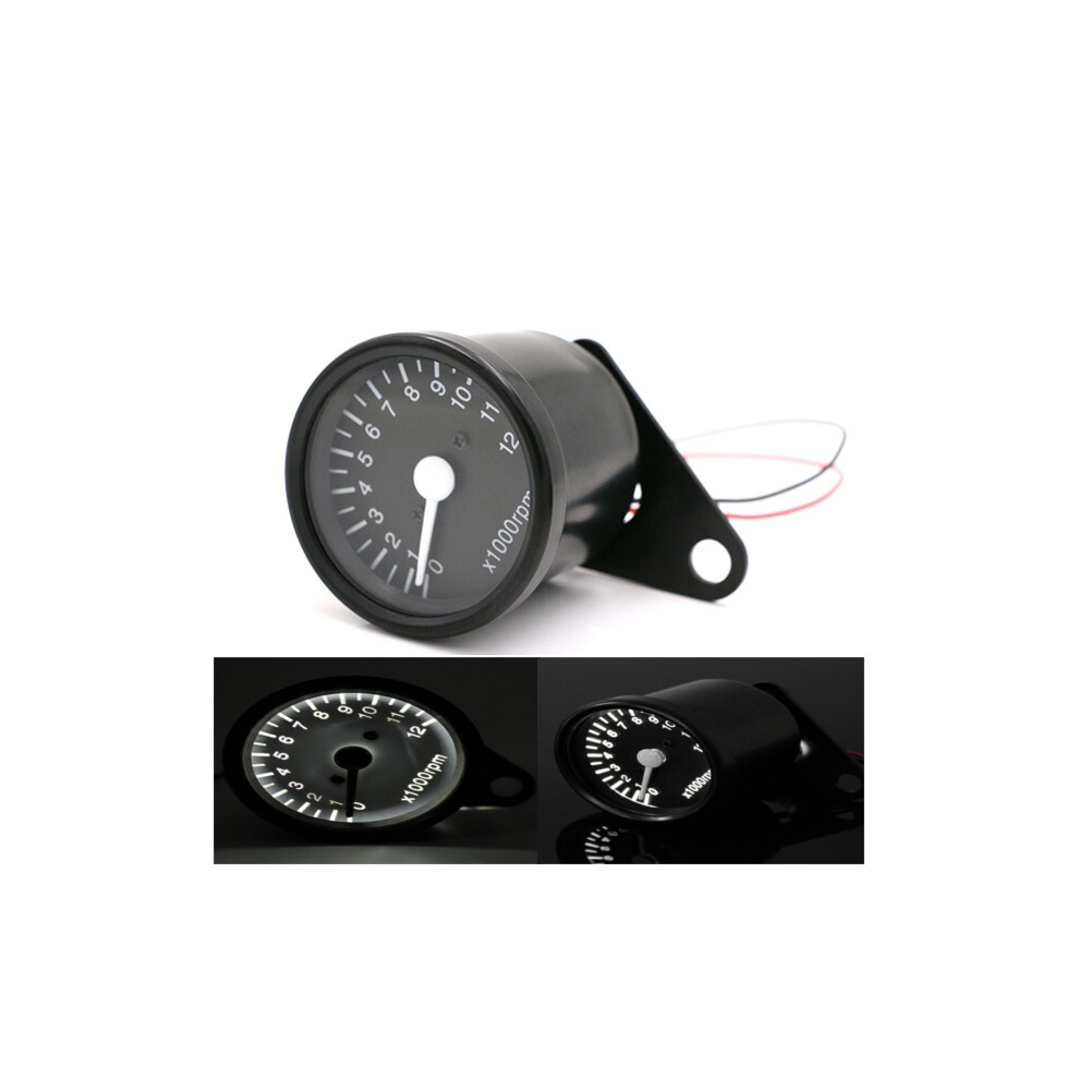 12000Rpm Led Tachometer Speedometer Gauge With Bracket 10Mm Mounting 762179053255