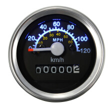Nieuwe Universele Motorfiets Snelheidsmeter Odometer LED Achtergrondverlichting Meter KMH MPH