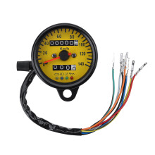 Nieuwe Motorfiets Dubbele Odometer KMH Nachtzicht Snelheidsmeter Gauge Meter LED Achtergrondverlichting Signaallicht