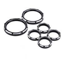 Nieuwe Motorfiets Instrumentenbord Meter Bezel Cover Kit Voor Harley Street Glide 96 - 13