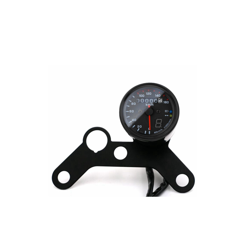 New 12V Motorcycle Led Odometer Speedometer Tachometer Speedo Gauge Light 762179073536
